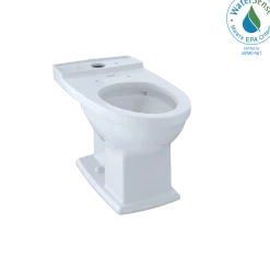 TOTO Connelly Universal Height Elongated Toilet Bowl with CEFIONTECT, Cotton White, Vitreous China, CT494CEFG#01
