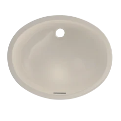 TOTO Dantesca Oval Undermount Bathroom Sink with CEFIONTECT, Sedona Beige, Vitreous China, LT597G#12