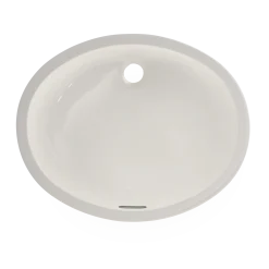 TOTO Dantesca Oval Undermount Bathroom Sink with CEFIONTECT, Colonial White, Vitreous China, LT597G#11