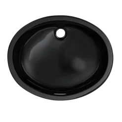TOTO Dantesca Oval Undermount Bathroom Sink, Ebony, Vitreous China, LT597#51