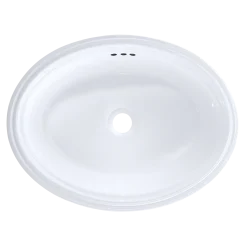 TOTO Dartmouth 17-1/4" x 12-7/8" Oval Undermount Bathroom Sink, Cotton White, Vitreous China, LT643#01
