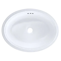 TOTO Dartmouth 18-3/4" x 13-3/4" Oval Undermount Bathroom Sink, Cotton White, Vitreous China, LT641#01