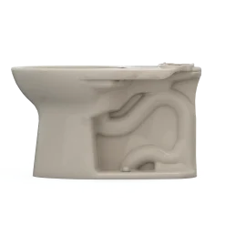 TOTO Drake Elongated TORNADO FLUSH Toilet Bowl with CEFIONTECT, Bone, Vitreous China, C776CEG#03