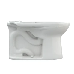 TOTO Drake Elongated TORNADO FLUSH Toilet Bowl with CEFIONTECT, Colonial White, Vitreous China, C776CEG#11
