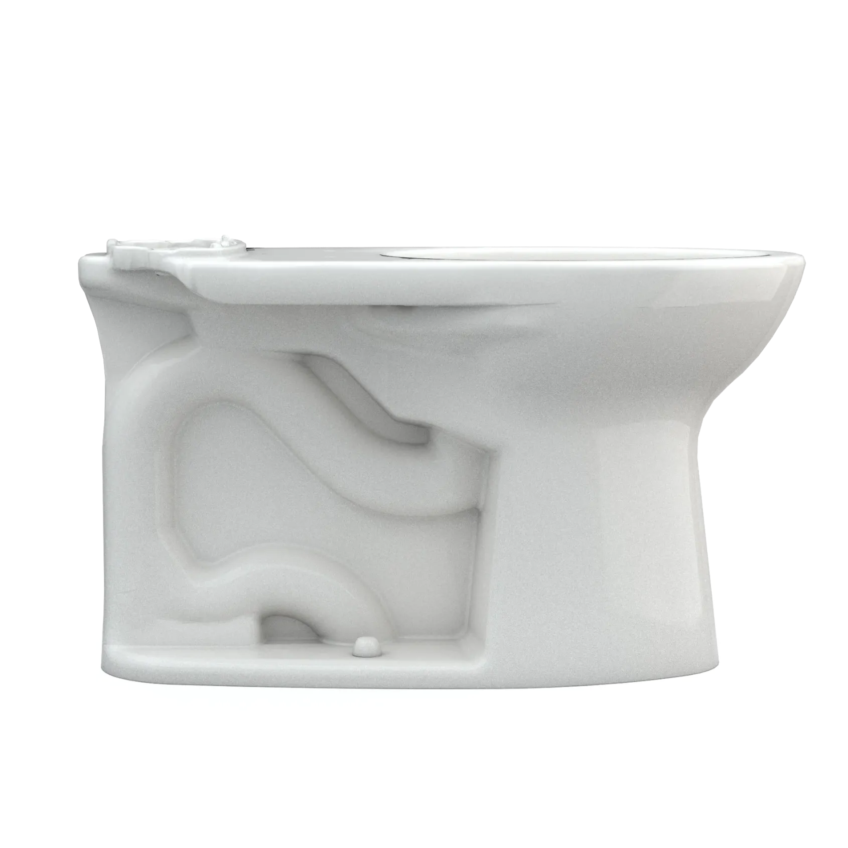 TOTO Drake Elongated Universal Height TORNADO FLUSH Toilet Bowl with CEFIONTECT, Colonial White, Vitreous China, C776CEFG#11