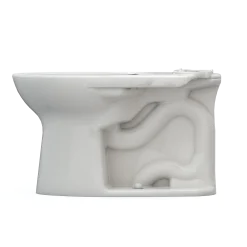TOTO Drake Elongated Universal Height TORNADO FLUSH Toilet Bowl with CEFIONTECT, Colonial White, Vitreous China, C776CEFG#11