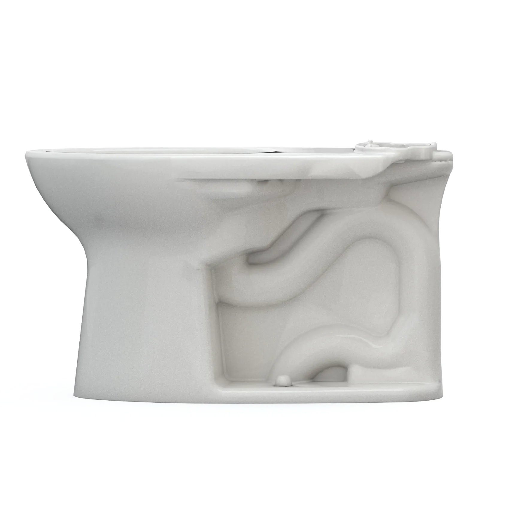 TOTO Drake Elongated Universal Height TORNADO FLUSH Toilet Bowl with CEFIONTECT, Colonial White, Vitreous China, C776CEFG#11