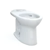 TOTO Drake Elongated Universal Height TORNADO FLUSH Toilet Bowl with CEFIONTECT, Cotton White, Vitreous China, C776CEFG#01