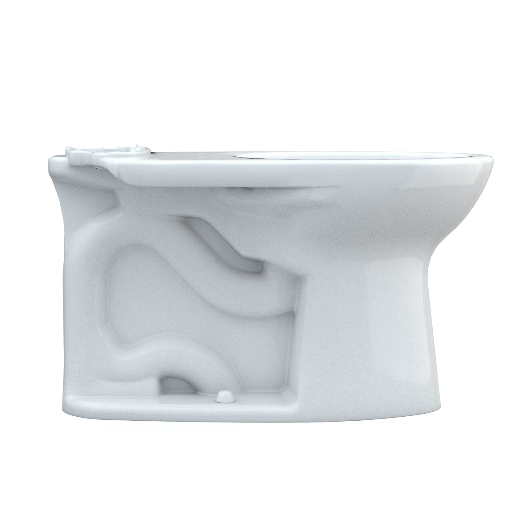 TOTO Drake Elongated Universal Height TORNADO FLUSH Toilet Bowl with CEFIONTECT, Cotton White, Vitreous China, C776CEFG#01