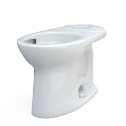 TOTO Drake Elongated Universal Height TORNADO FLUSH Toilet Bowl with CEFIONTECT, Cotton White, Vitreous China, C776CEFG#01