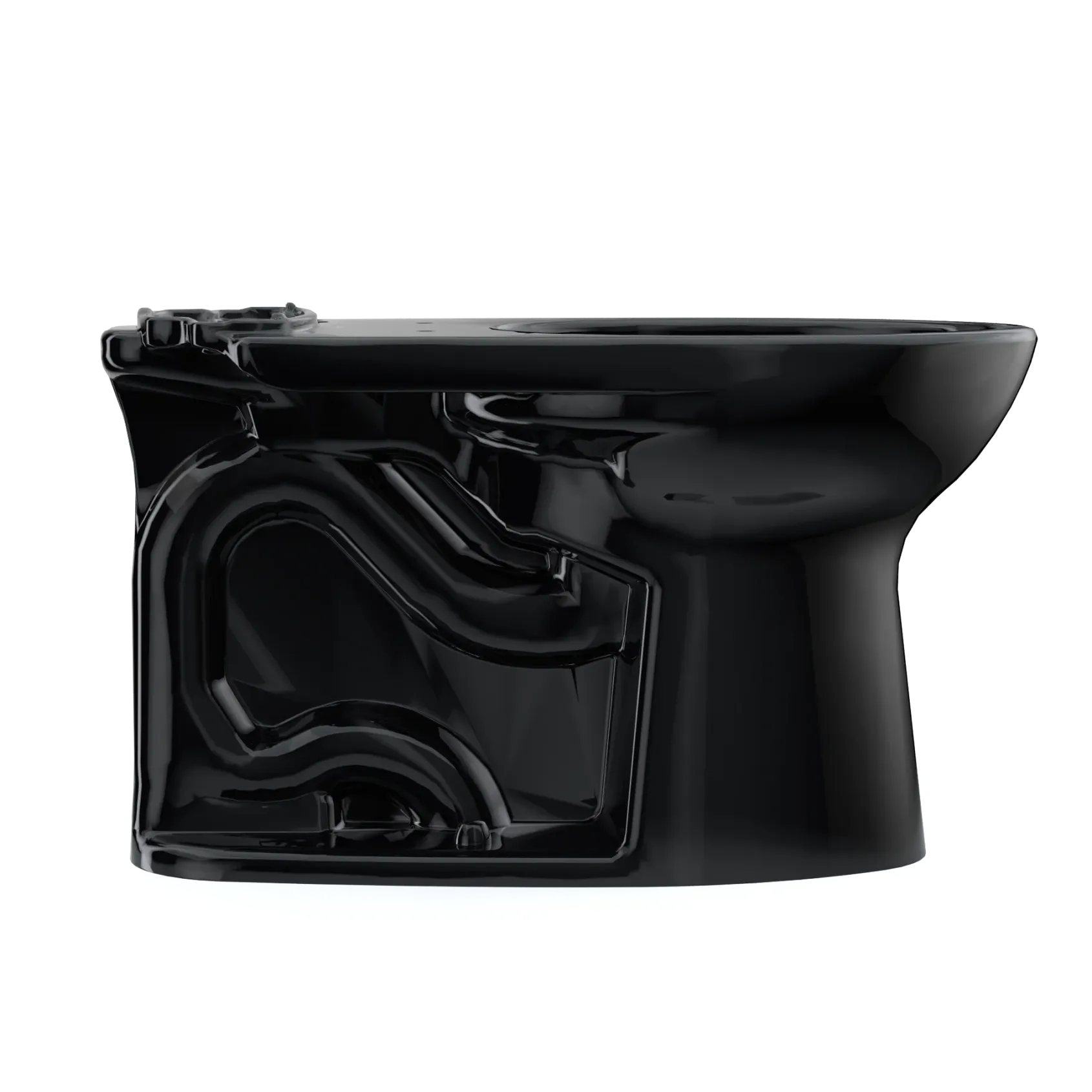 TOTO Drake Elongated Universal Height Universal Height TORNADO FLUSH Toilet Bowl, Ebony, Vitreous China, C776CEF#51