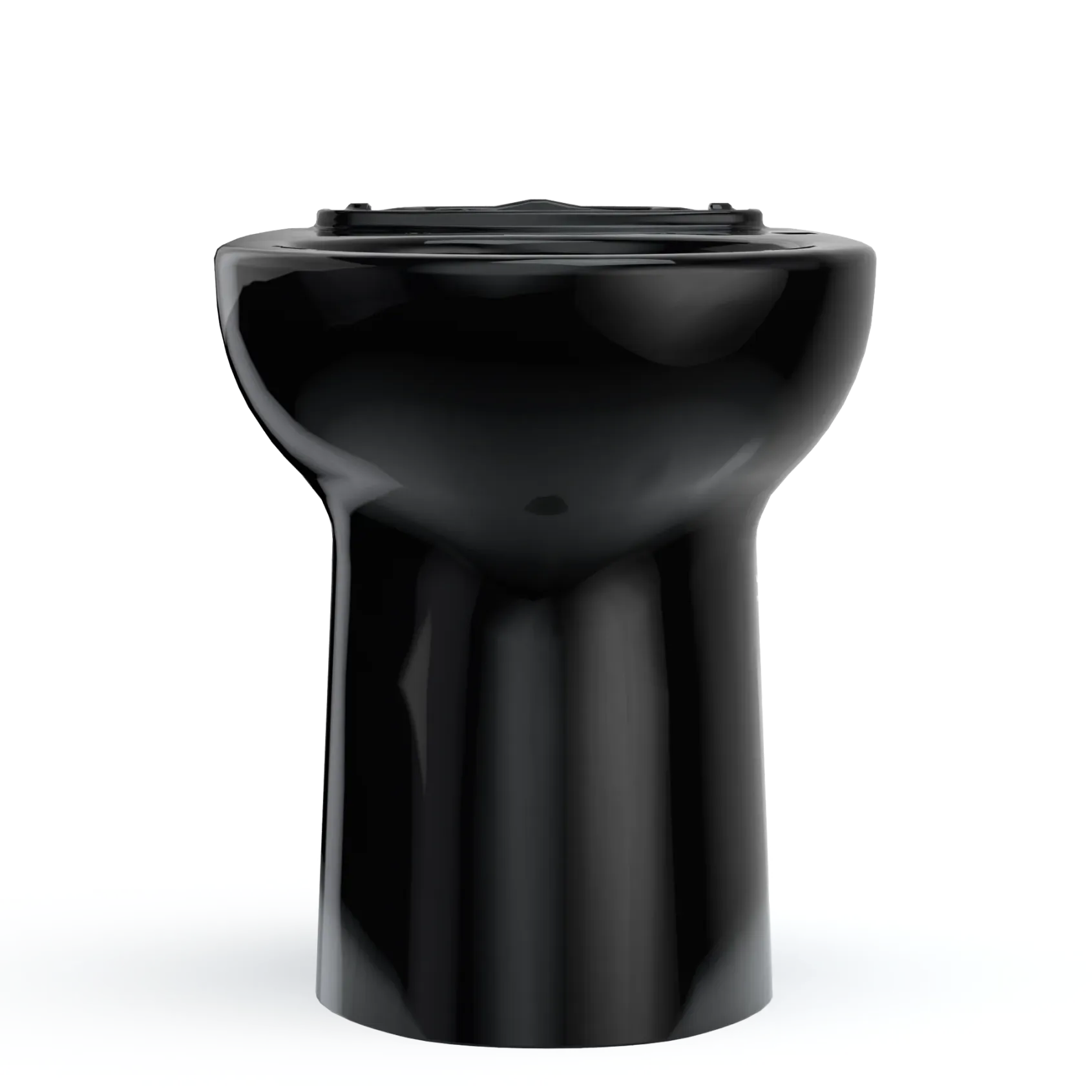 TOTO Drake Elongated Universal Height Universal Height TORNADO FLUSH Toilet Bowl, Ebony, Vitreous China, C776CEF#51