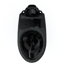 TOTO Drake Elongated Universal Height Universal Height TORNADO FLUSH Toilet Bowl, Ebony, Vitreous China, C776CEF#51