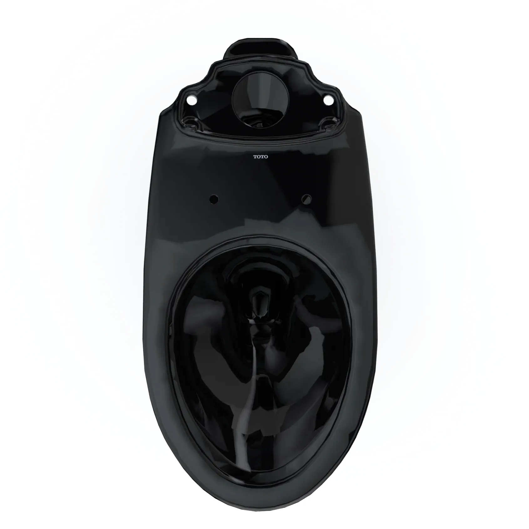 TOTO Drake Elongated Universal Height Universal Height TORNADO FLUSH Toilet Bowl, Ebony, Vitreous China, C776CEF#51