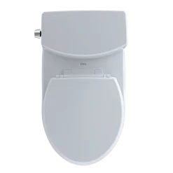 TOTO Drake II 1G Two-Piece Round 1.0 GPF Universal Height Toilet, Ebony, Vitreous China, CST453CUF#51