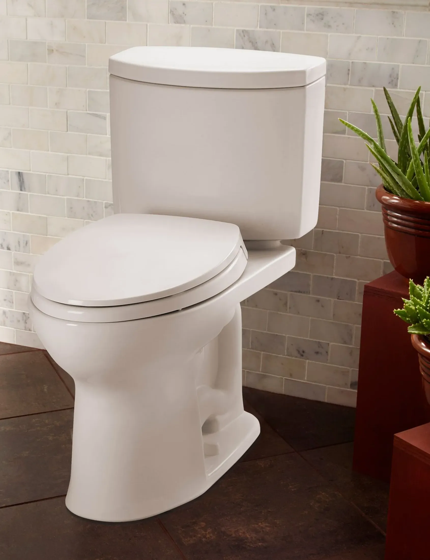TOTO Drake II 1G Two-Piece Round 1.0 GPF Universal Height Toilet, Ebony, Vitreous China, CST453CUF#51