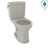 TOTO Drake II 1G Two-Piece Round 1.0 GPF Universal Height Toilet with CEFIONTECT, Bone, Vitreous China, CST453CUFG#03