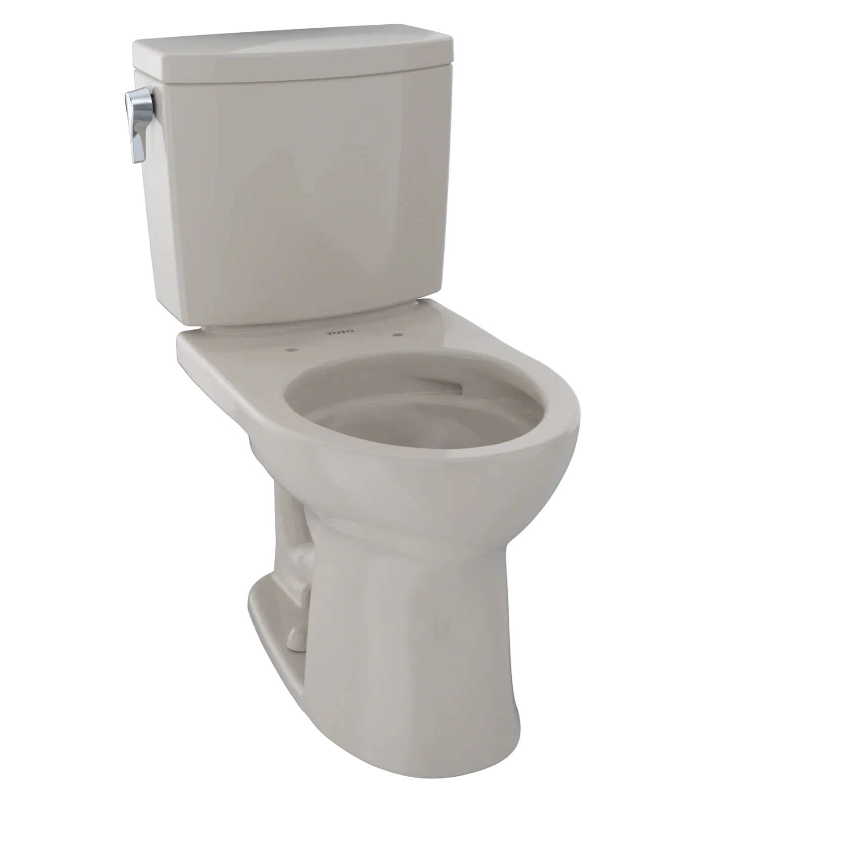 TOTO Drake II 1G Two-Piece Round 1.0 GPF Universal Height Toilet with CEFIONTECT, Bone, Vitreous China, CST453CUFG#03