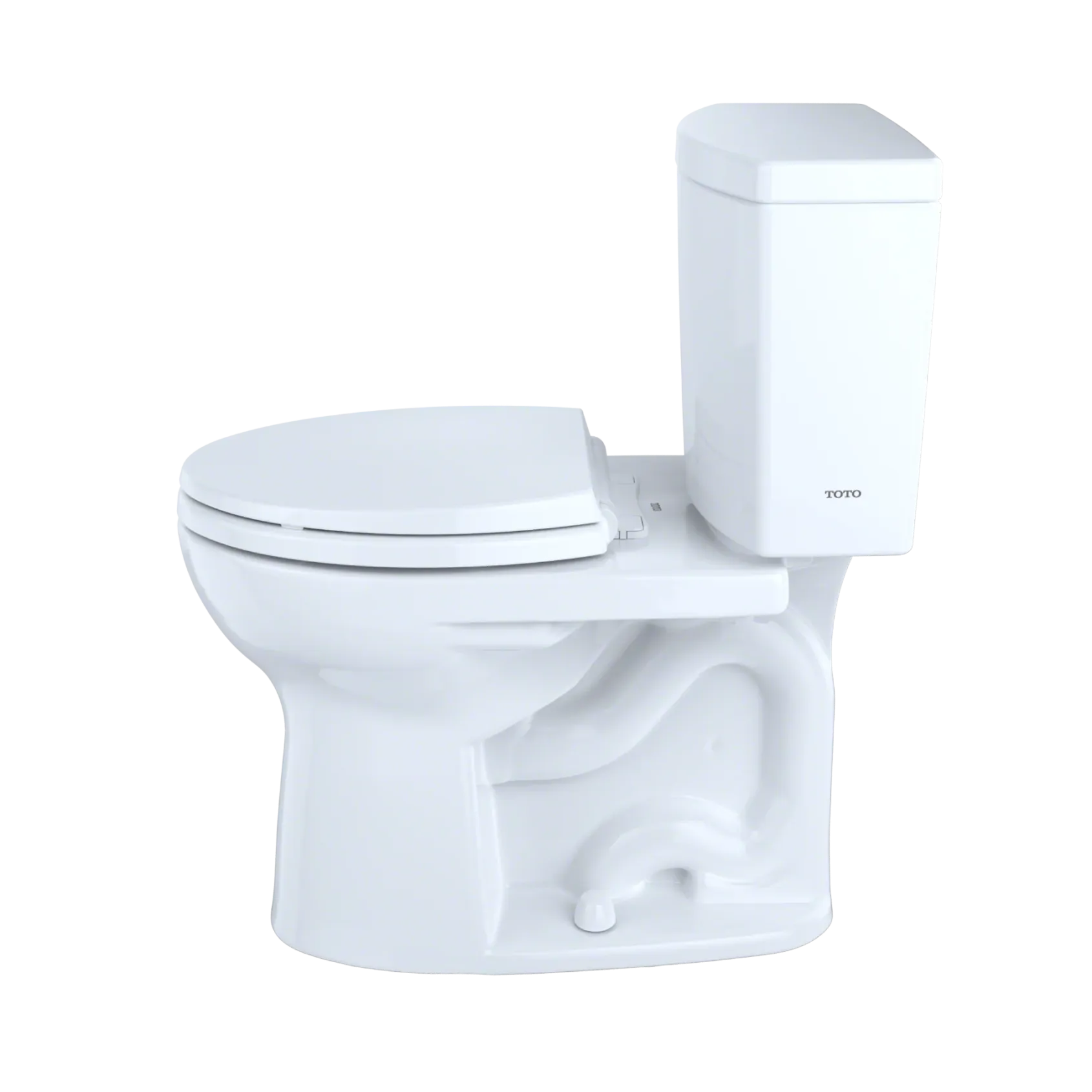 TOTO Drake II 1G Two-Piece Round 1.0 GPF Universal Height Toilet with CEFIONTECT, Bone, Vitreous China, CST453CUFG#03