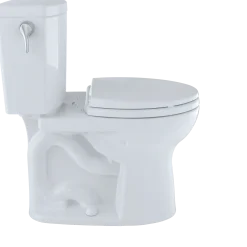 TOTO Drake II 1G Two-Piece Round 1.0 GPF Universal Height Toilet with CEFIONTECT, Bone, Vitreous China, CST453CUFG#03