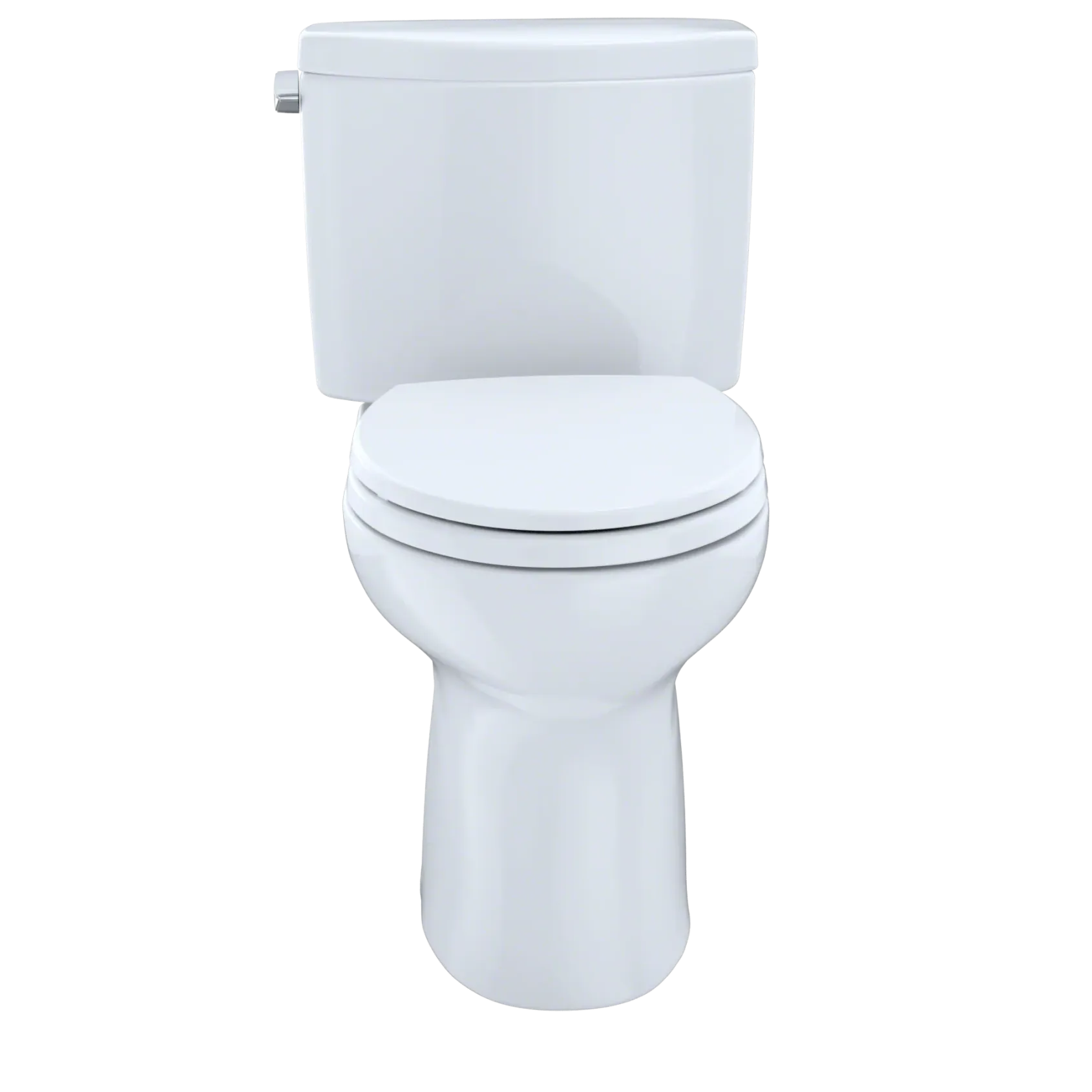 TOTO Drake II Two-Piece Round 1.28 GPF Universal Height Toilet, Ebony, Vitreous China, CST453CEF#51
