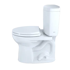 TOTO Drake II Two-Piece Round 1.28 GPF Universal Height Toilet, Ebony, Vitreous China, CST453CEF#51