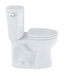 TOTO Drake II Two-Piece Round 1.28 GPF Universal Height Toilet, Ebony, Vitreous China, CST453CEF#51