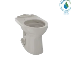 TOTO Drake II Universal Height Round Toilet Bowl with CEFIONTECT, Bone, Vitreous China, C453CUFG#03