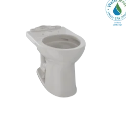 TOTO Drake II Universal Height Round Toilet Bowl with CEFIONTECT, Sedona Beige, Vitreous China, C453CUFG#12
