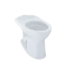 TOTO Drake II Universal Height Elongated Toilet Bowl with CEFIONTECT, Cotton White, Vitreous China, C454CUFG#01
