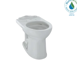 TOTO Drake II Universal Height Round Toilet Bowl with CEFIONTECT, Colonial White, Vitreous China, C453CUFG#11