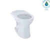 TOTO Drake II Universal Height Round Toilet Bowl with CEFIONTECT, Cotton White, Vitreous China, C453CUFG#01