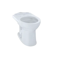 TOTO Drake II Universal Height Round Toilet Bowl with CEFIONTECT, Cotton White, Vitreous China, C453CUFG#01
