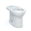TOTO Drake Round TORNADO FLUSH Toilet Bowl with CEFIONTECT, Cotton White, Vitreous China, C775CEFG#01