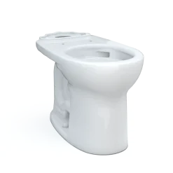 TOTO Drake Round TORNADO FLUSH Toilet Bowl with CEFIONTECT, Cotton White, Vitreous China, C775CEFG#01