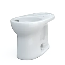 TOTO Drake Round TORNADO FLUSH Toilet Bowl with CEFIONTECT, Cotton White, Vitreous China, C775CEFG#01