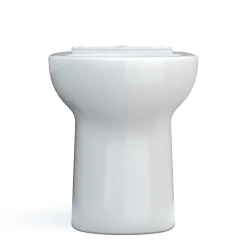 TOTO Drake Round TORNADO FLUSH Toilet Bowl with CEFIONTECT, Cotton White, Vitreous China, C775CEFG#01