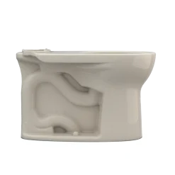 TOTO Drake Round TORNADO FLUSH Toilet Bowl with CEFIONTECT, Bone, Vitreous China, C775CEFG#03