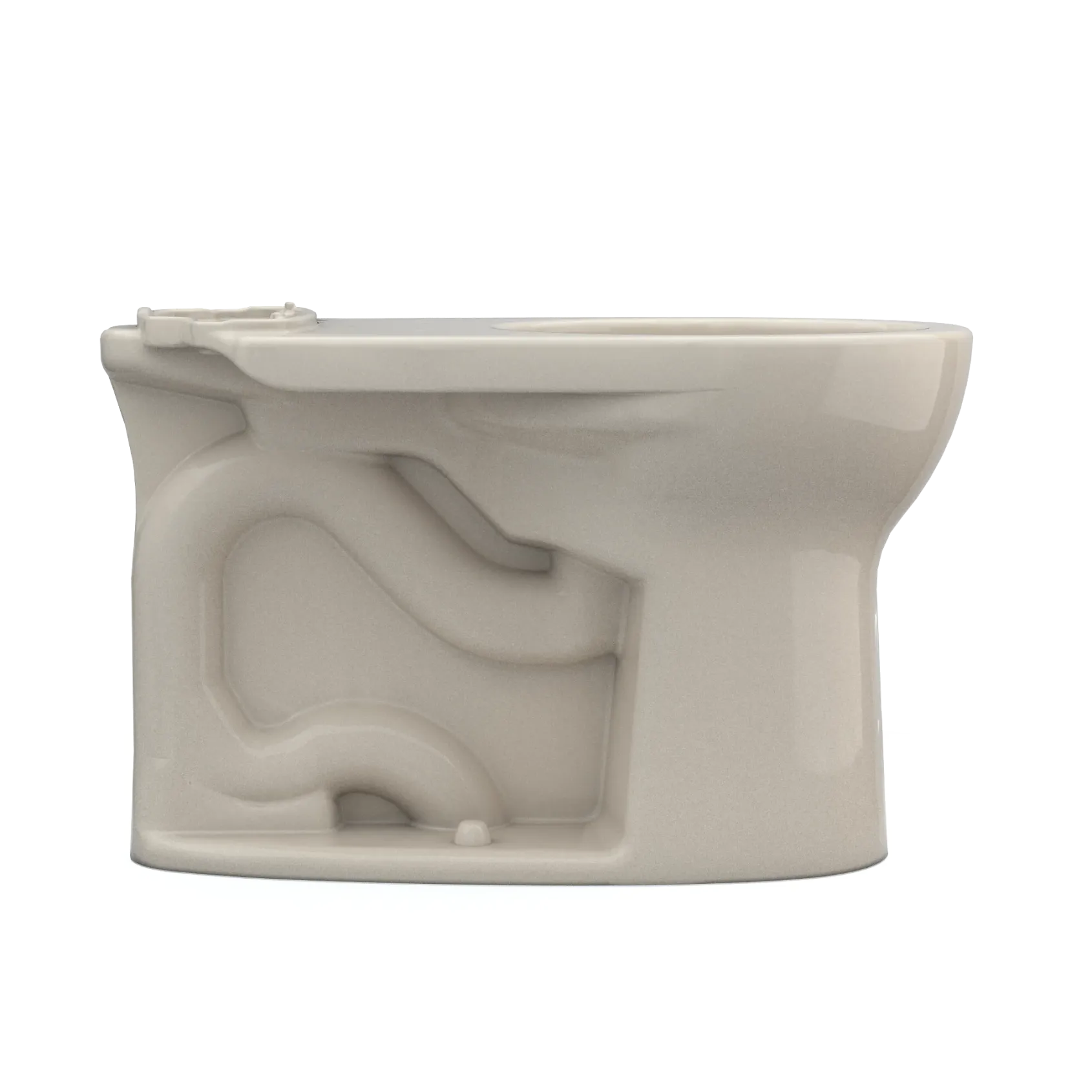 TOTO Drake Round TORNADO FLUSH Toilet Bowl with CEFIONTECT, Bone, Vitreous China, C775CEFG#03
