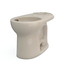 TOTO Drake Round TORNADO FLUSH Toilet Bowl with CEFIONTECT, Bone, Vitreous China, C775CEFG#03