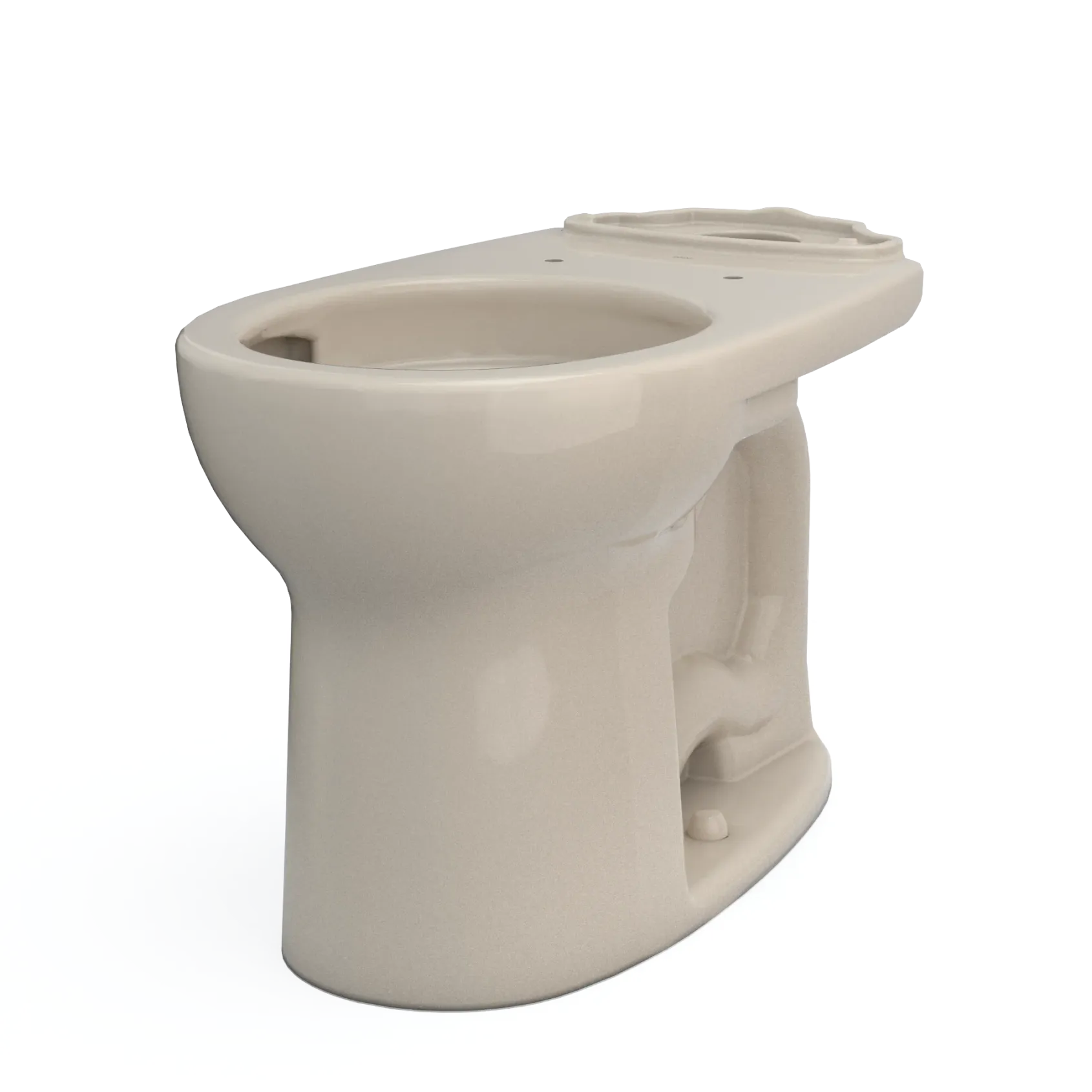 TOTO Drake Round TORNADO FLUSH Toilet Bowl with CEFIONTECT, Bone, Vitreous China, C775CEFG#03