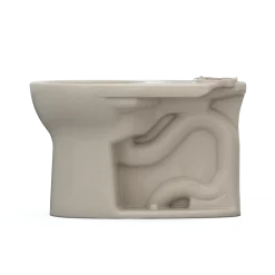 TOTO Drake Round TORNADO FLUSH Toilet Bowl with CEFIONTECT, Bone, Vitreous China, C775CEFG#03