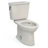 TOTO Drake Transitional Two-Piece Elongated 1.28 GPF Universal Height TORNADO FLUSH Toilet with CEFIONTECT, Sedona Beige, Vitreous China, CST786CEFG#12