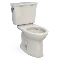 TOTO Drake Transitional Two-Piece Elongated 1.28 GPF Universal Height TORNADO FLUSH Toilet with CEFIONTECT, Sedona Beige, Vitreous China, CST786CEFG#12