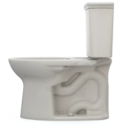 TOTO Drake Transitional Two-Piece Elongated 1.28 GPF Universal Height TORNADO FLUSH Toilet with CEFIONTECT, Sedona Beige, Vitreous China, CST786CEFG#12