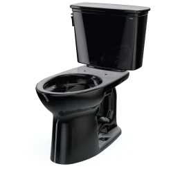 TOTO Drake Transitional Two-Piece Elongated 1.28 GPF TORNADO FLUSH Toilet, Ebony, Vitreous China, CST786CE#51