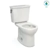 TOTO Drake Transitional Two-Piece Round 1.28 GPF Universal Height TORNADO FLUSH Toilet with CEFIONTECT, Colonial White, Vitreous China, CST785CEFG#11
