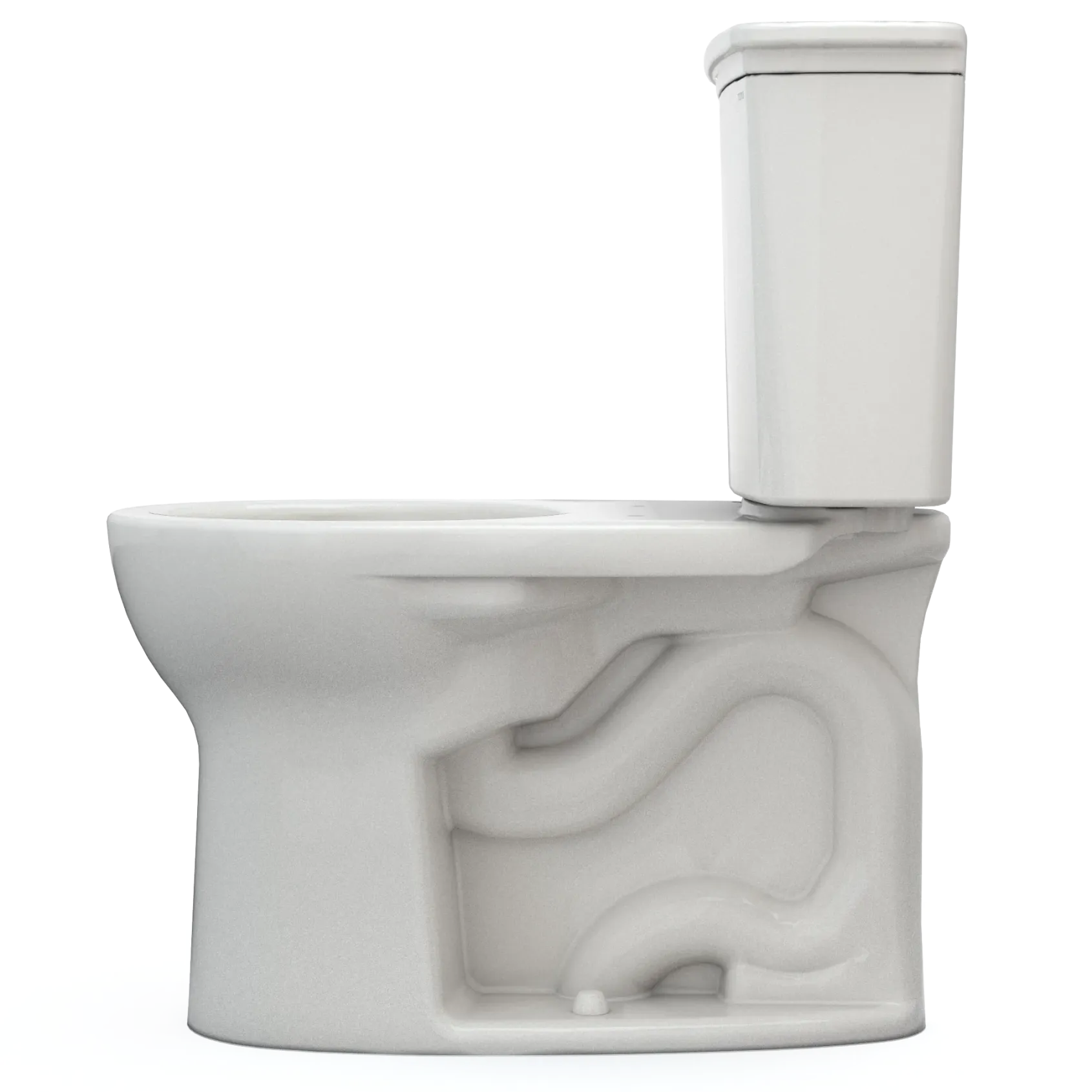 TOTO Drake Transitional Two-Piece Round 1.28 GPF Universal Height TORNADO FLUSH Toilet with CEFIONTECT, Colonial White, Vitreous China, CST785CEFG#11