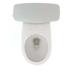 TOTO Drake Transitional Two-Piece Round 1.28 GPF Universal Height TORNADO FLUSH Toilet with CEFIONTECT, Colonial White, Vitreous China, CST785CEFG#11