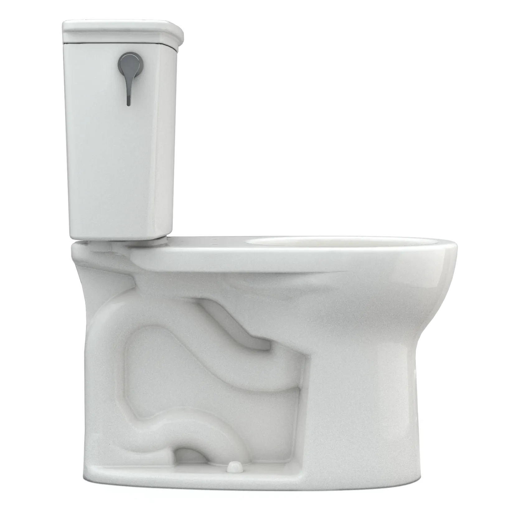 TOTO Drake Transitional Two-Piece Round 1.28 GPF Universal Height TORNADO FLUSH Toilet with CEFIONTECT, Colonial White, Vitreous China, CST785CEFG#11